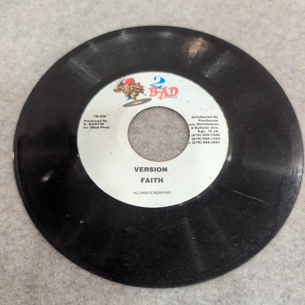 Goofy Below De Nable Faith Version 2Bad Production 45 RPM Vinyl TB 004 TB 005 - Picture 2 of 3
